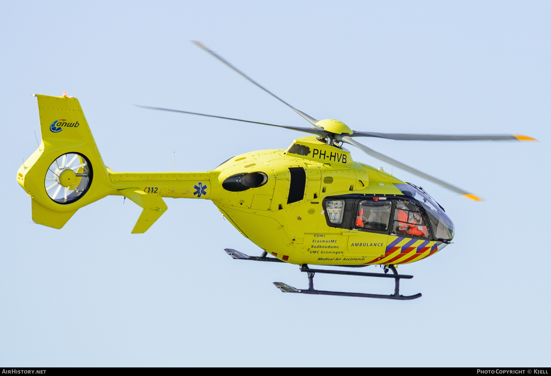 Aircraft Photo of PH-HVB | Eurocopter EC-135T-2+ | ANWB Medical Air Assistance | AirHistory.net #280289
