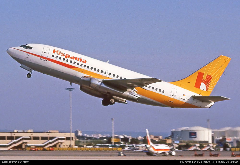 Aircraft Photo of EC-DXV | Boeing 737-2L9/Adv | Hispania Líneas Aéreas | AirHistory.net #280293