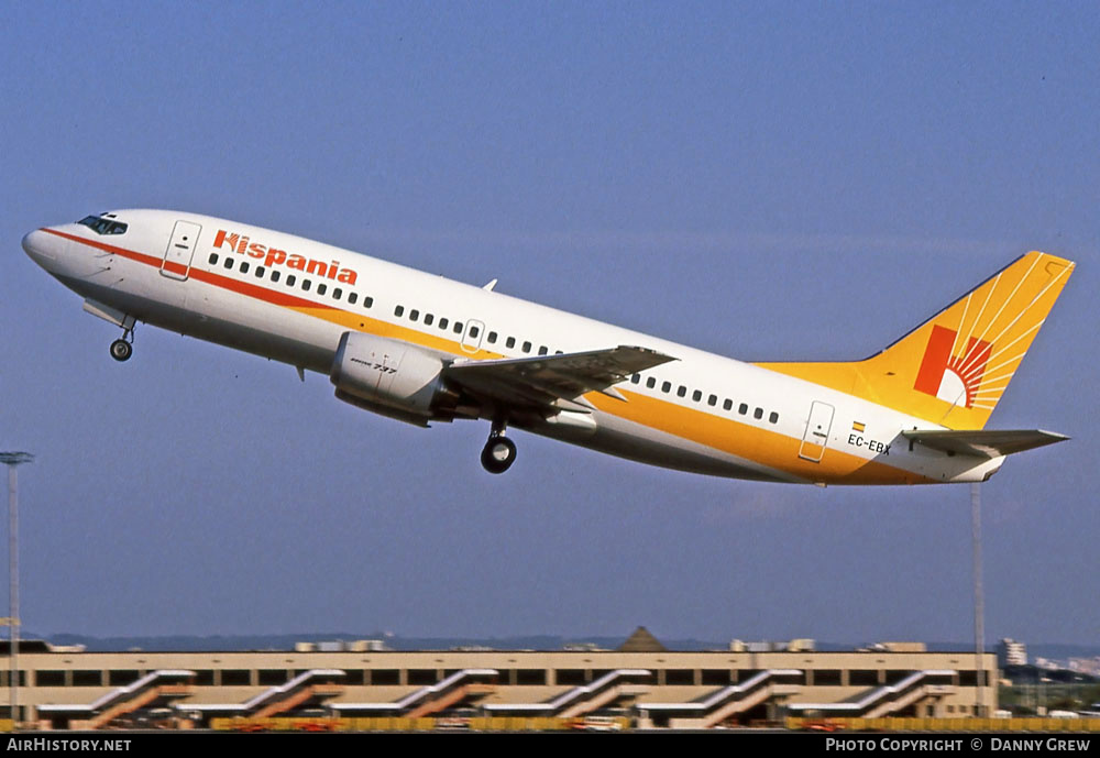 Aircraft Photo of EC-EBX | Boeing 737-3Y0 | Hispania Líneas Aéreas | AirHistory.net #280354