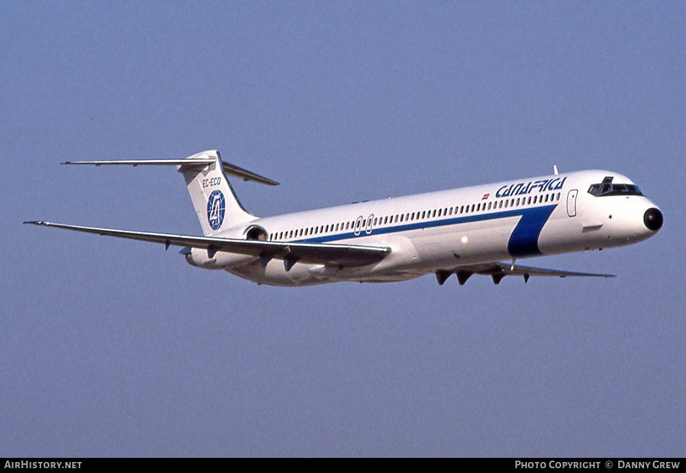 Aircraft Photo of EC-ECO | McDonnell Douglas MD-83 (DC-9-83) | Canafrica Transportes Aereos - CTA España | AirHistory.net #280390