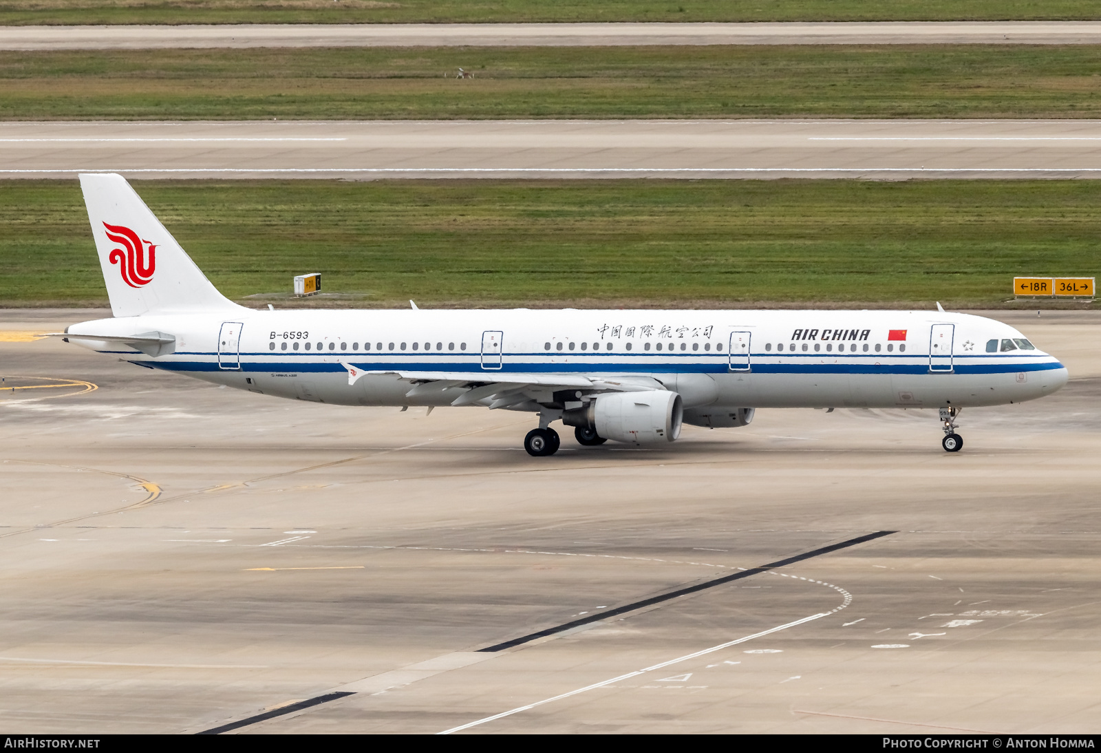 Aircraft Photo of B-6593 | Airbus A321-213 | Air China | AirHistory.net #280394