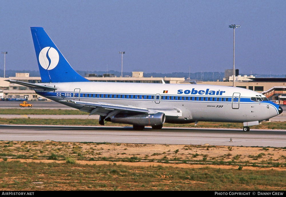 Aircraft Photo of OO-SBQ | Boeing 737-229/Adv | Sobelair | AirHistory.net #280396