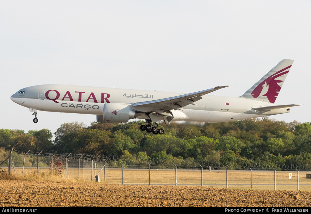 Aircraft Photo of A7-BFD | Boeing 777-FDZ | Qatar Airways Cargo | AirHistory.net #280432