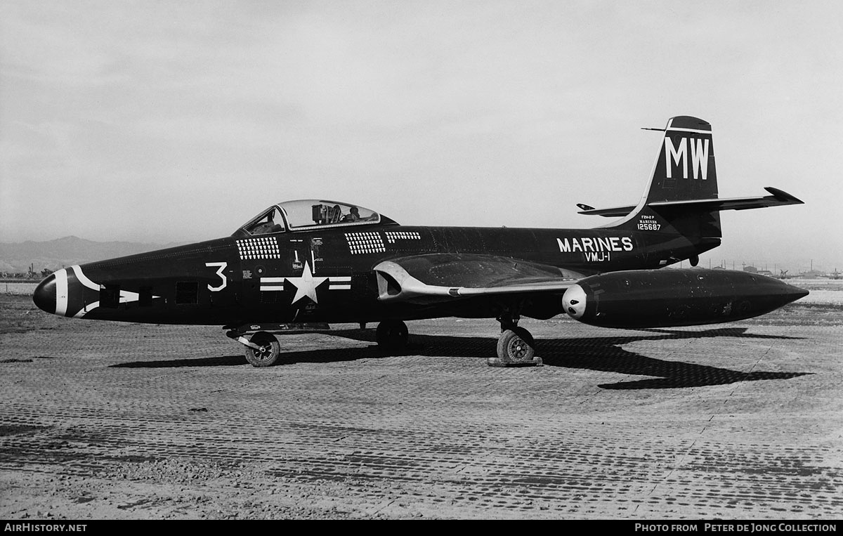 Aircraft Photo of 125687 | McDonnell F2H-2P Banshee | USA - Marines | AirHistory.net #280467