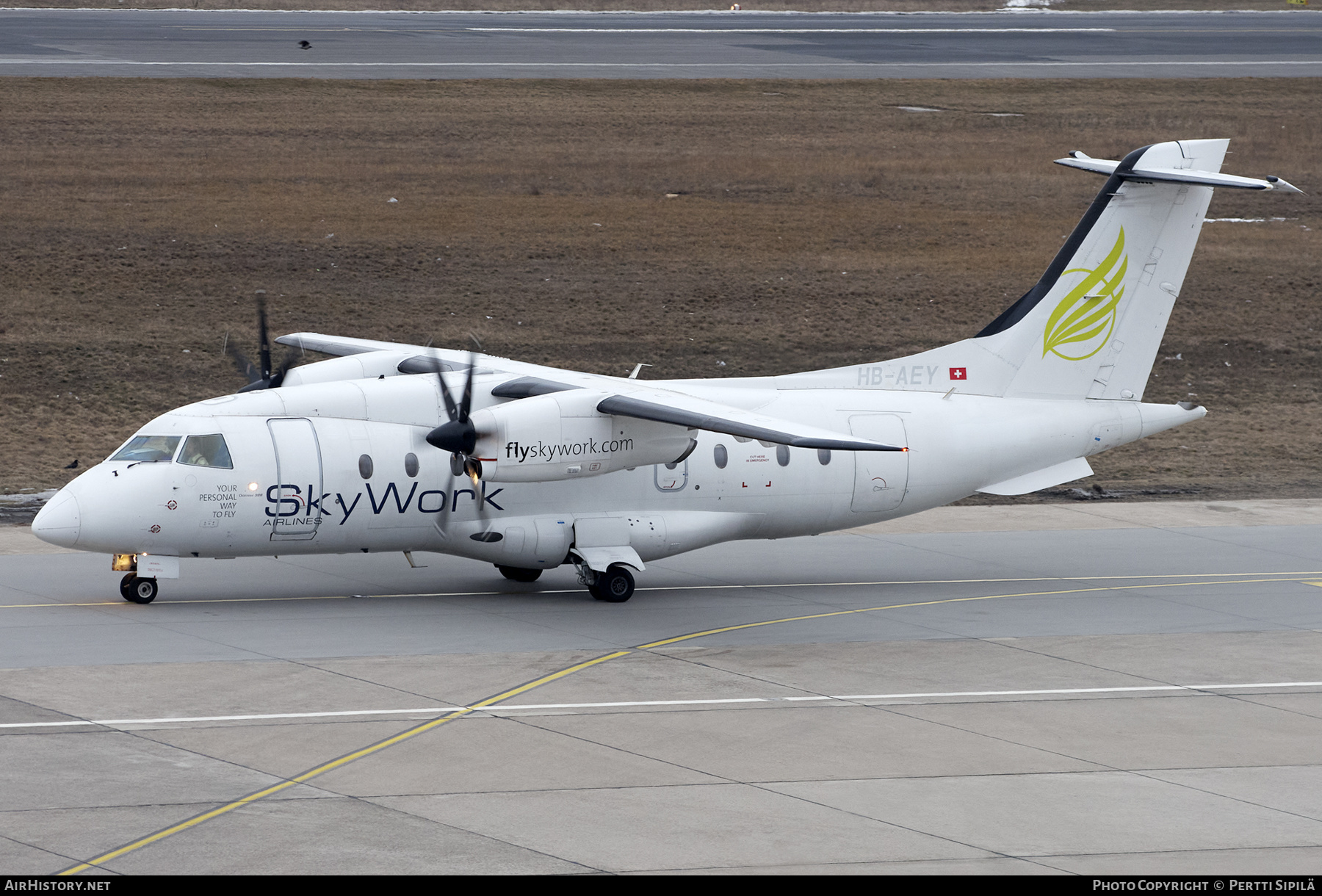 Aircraft Photo of HB-AEY | Fairchild Dornier 328-130 | SkyWork Airlines | AirHistory.net #280492