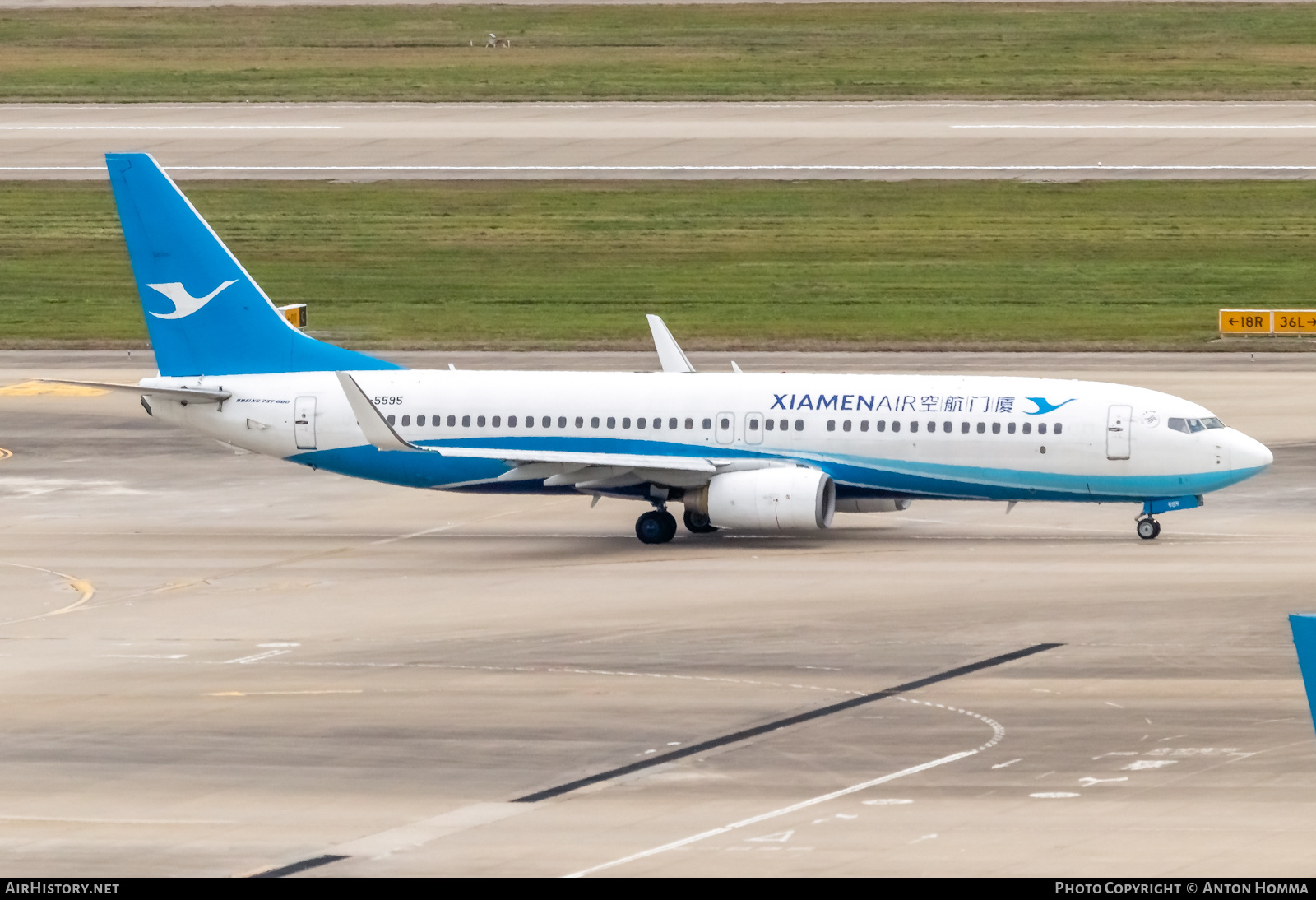 Aircraft Photo of B-5595 | Boeing 737-86N | Xiamen Airlines | AirHistory.net #280495