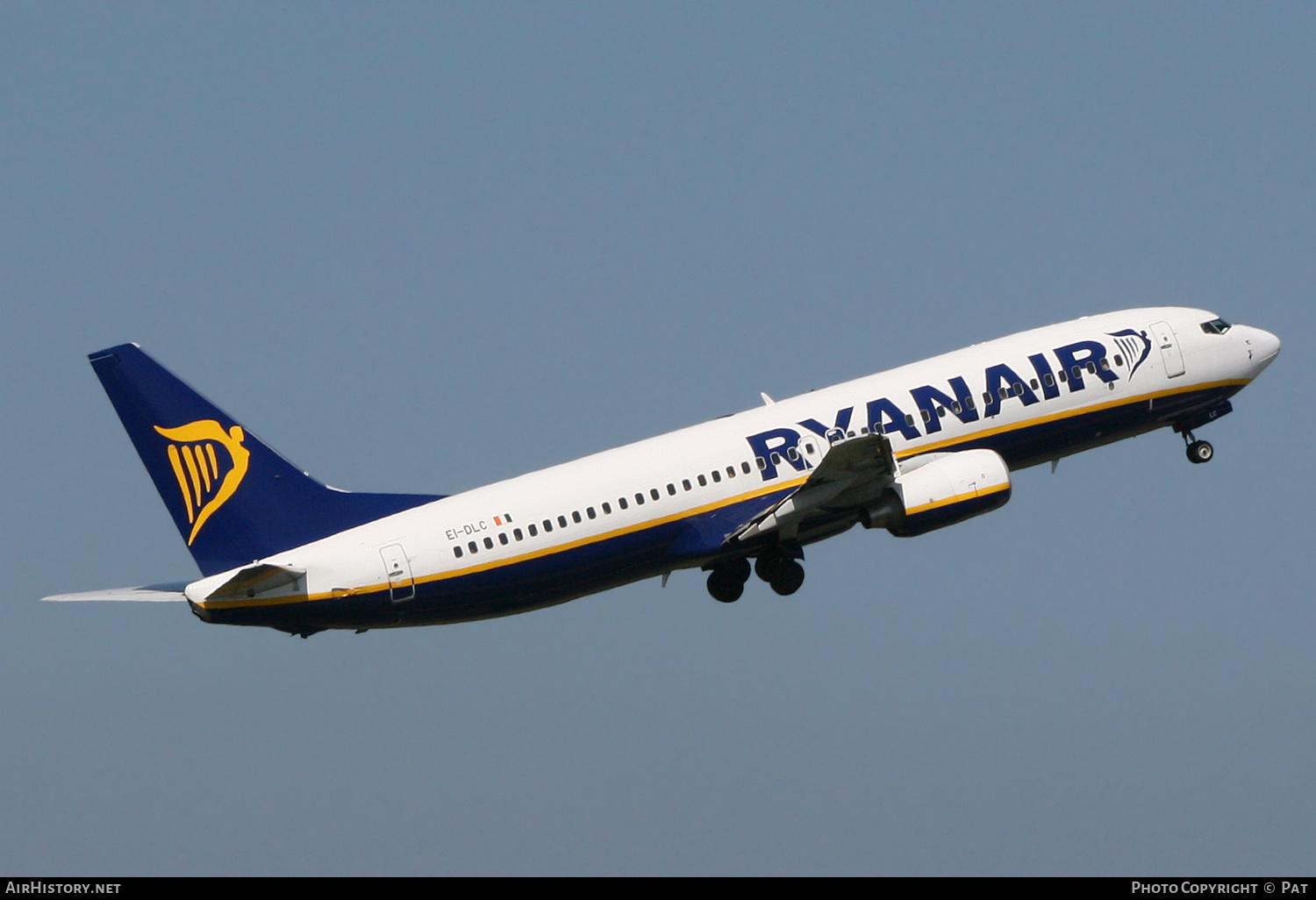 Aircraft Photo of EI-DLC | Boeing 737-8AS | Ryanair | AirHistory.net #280532