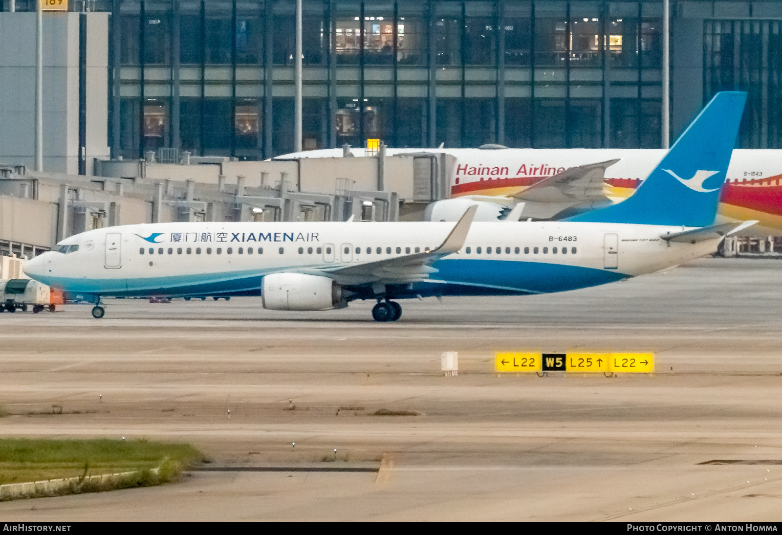 Aircraft Photo of B-6483 | Boeing 737-85C | Xiamen Airlines | AirHistory.net #280553