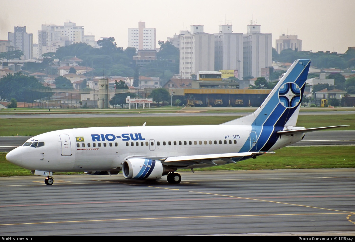Aircraft Photo of PT-SSD | Boeing 737-56N | Rio-Sul | AirHistory.net #280612