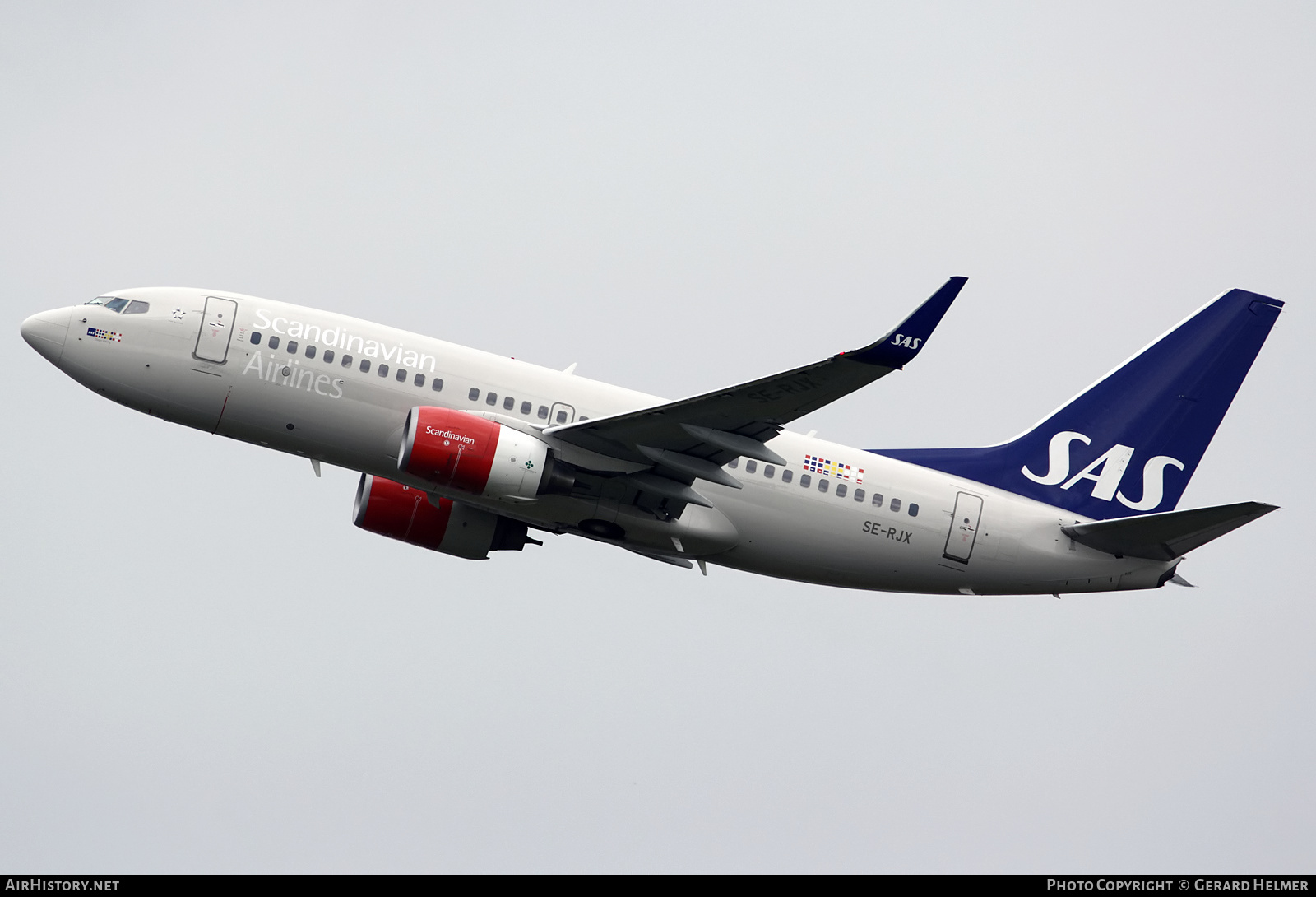 Aircraft Photo of SE-RJX | Boeing 737-76N | Scandinavian Airlines - SAS | AirHistory.net #280625