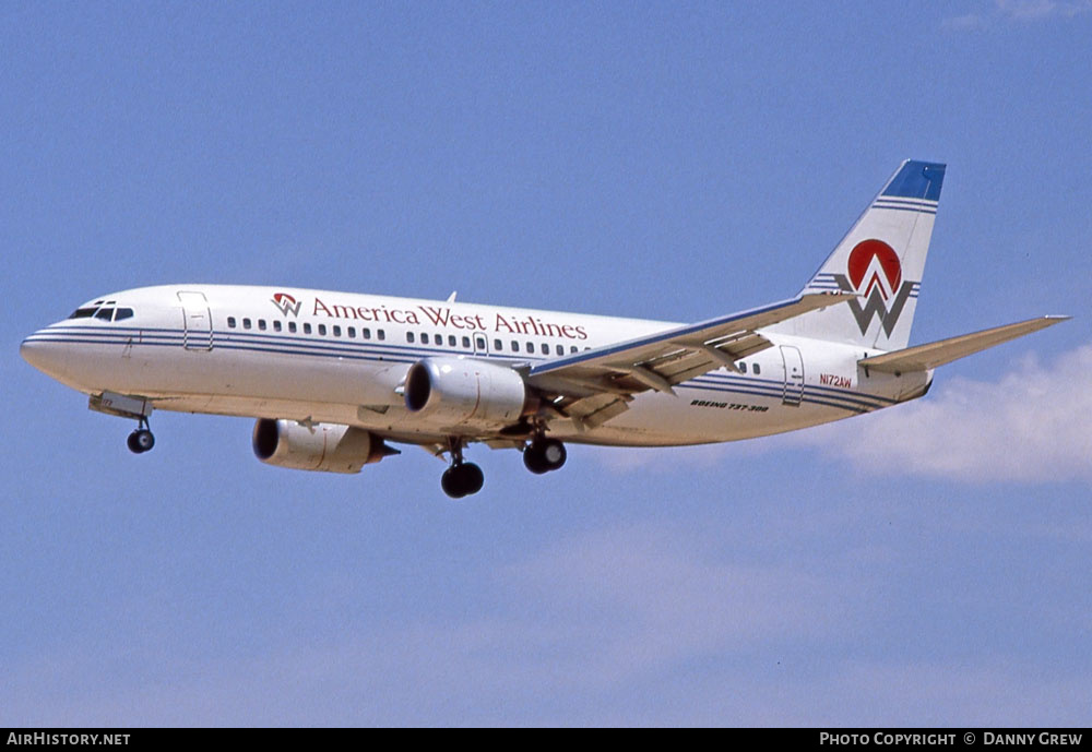 Aircraft Photo of N172AW | Boeing 737-33A | America West Airlines | AirHistory.net #280644