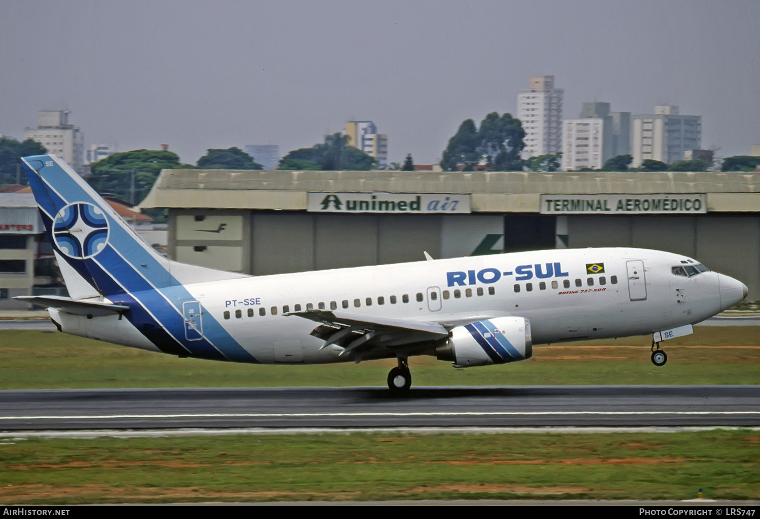 Aircraft Photo of PT-SSE | Boeing 737-5Q8 | Rio-Sul | AirHistory.net #280649