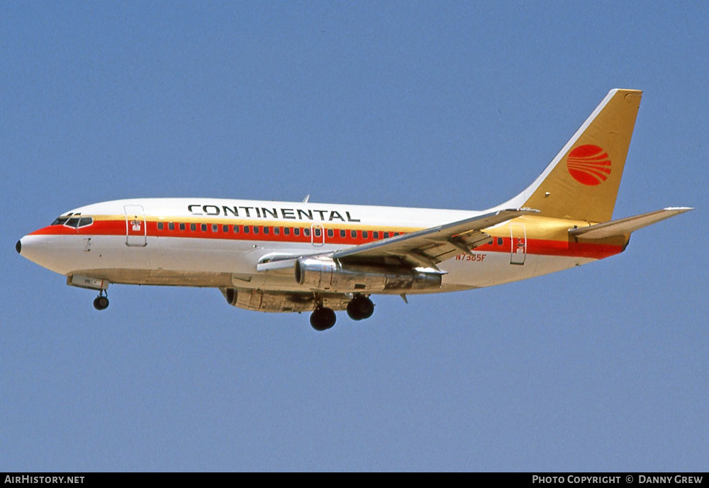Aircraft Photo of N7385F | Boeing 737-291/Adv | Continental Airlines | AirHistory.net #280650