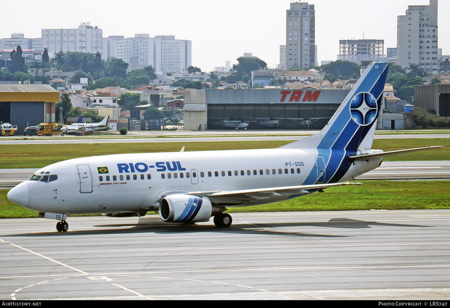 Aircraft Photo of PT-SSG | Boeing 737-5Q8 | Rio-Sul | AirHistory.net #280669