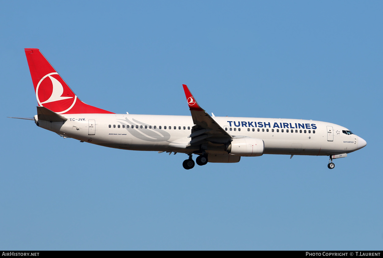 Aircraft Photo of TC-JVK | Boeing 737-8F2 | Turkish Airlines | AirHistory.net #280713