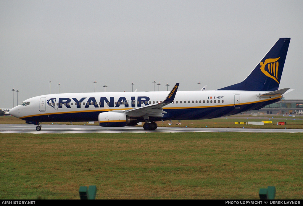 Aircraft Photo of EI-EST | Boeing 737-8AS | Ryanair | AirHistory.net #280725