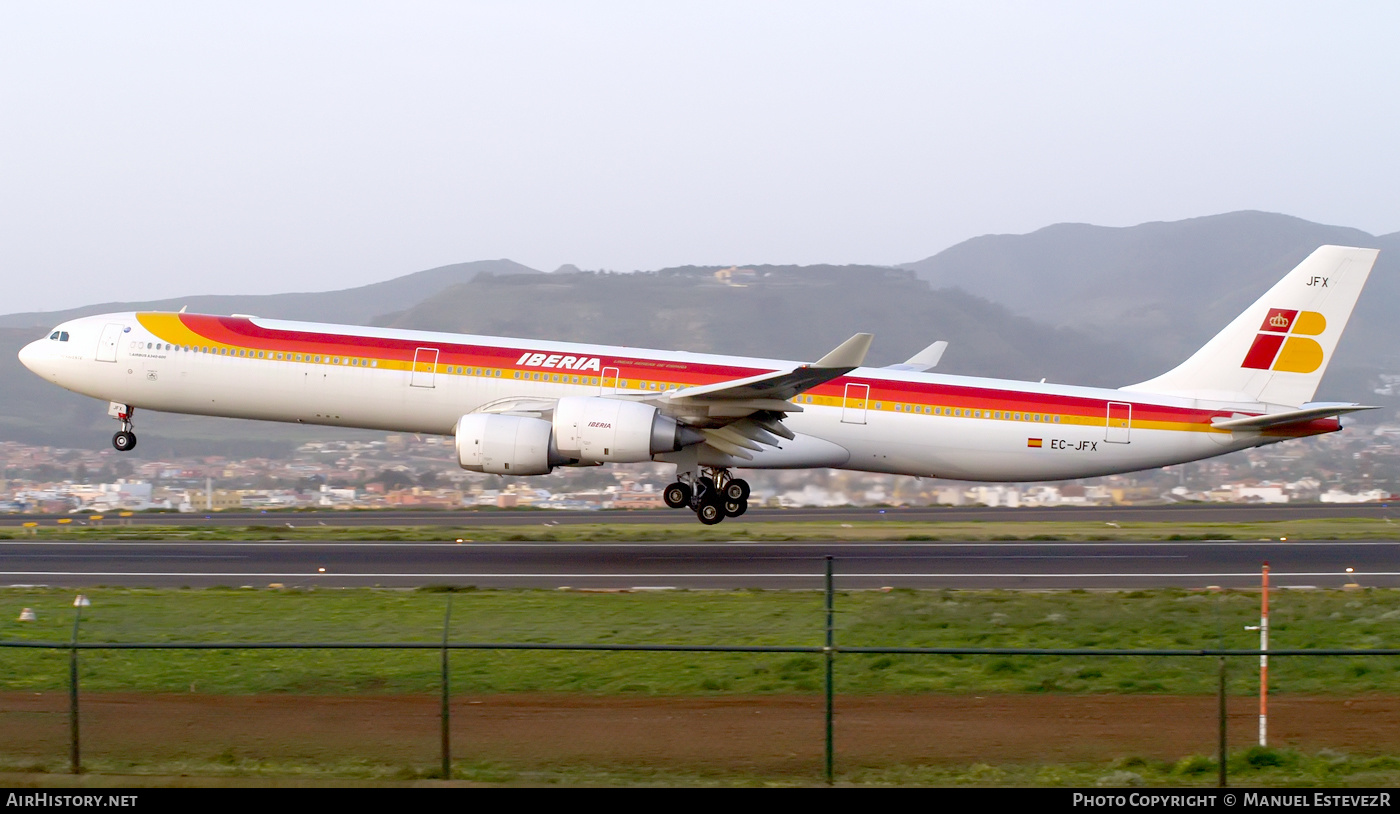 Aircraft Photo of EC-JFX | Airbus A340-642 | Iberia | AirHistory.net #280773