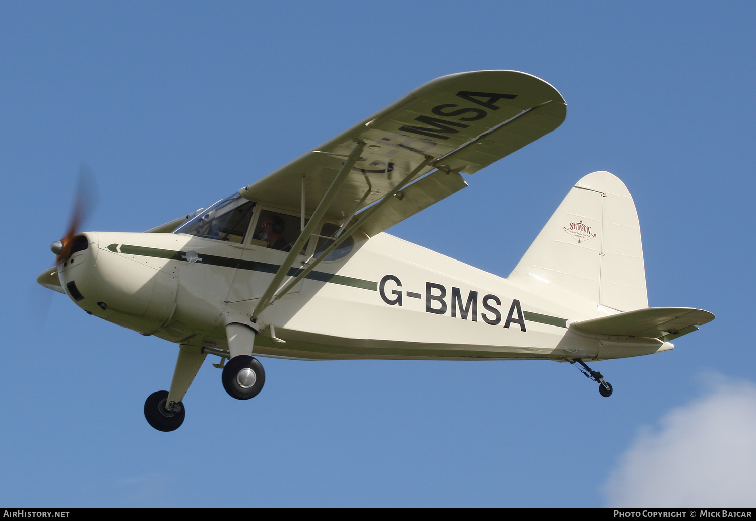 Aircraft Photo of G-BMSA | Stinson HW-75 | AirHistory.net #280804