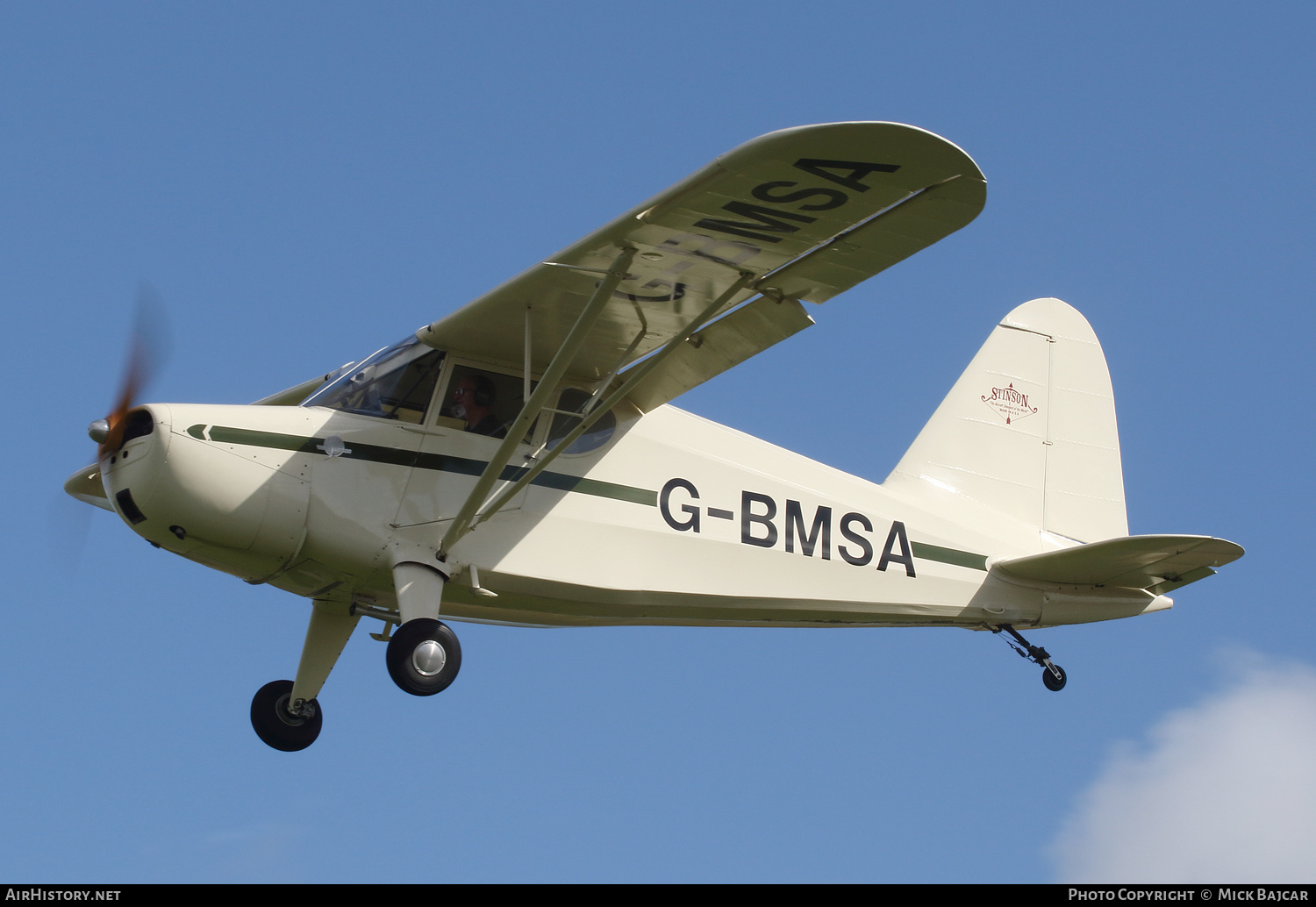 Aircraft Photo of G-BMSA | Stinson 105 HW-75 | AirHistory.net #280804