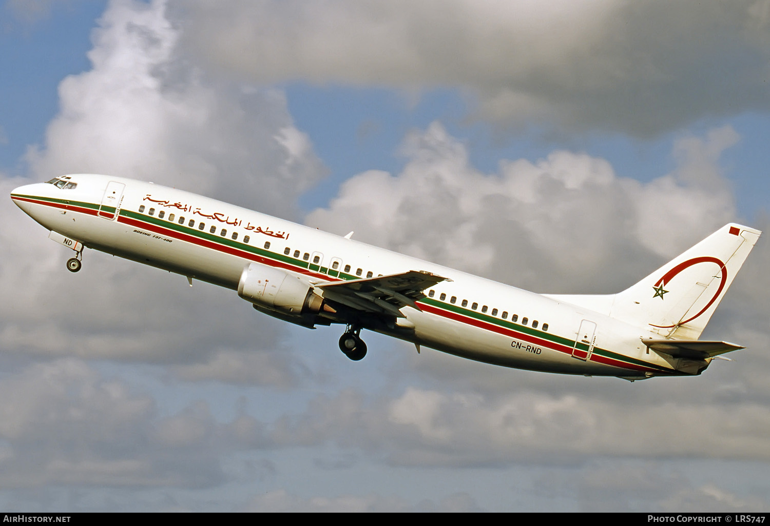 Aircraft Photo of CN-RND | Boeing 737-4B6 | Royal Air Maroc - RAM | AirHistory.net #280869