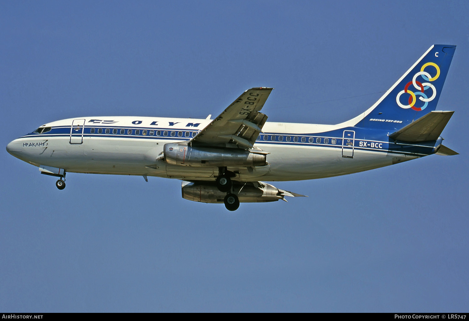 Aircraft Photo of SX-BCC | Boeing 737-284/Adv | Olympic | AirHistory.net #280885