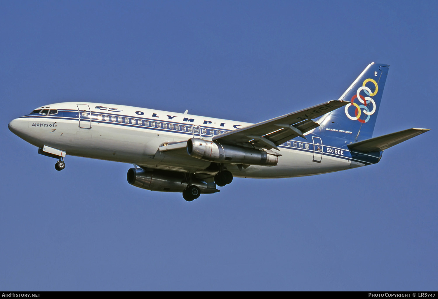 Aircraft Photo of SX-BCE | Boeing 737-284/Adv | Olympic | AirHistory.net #280907