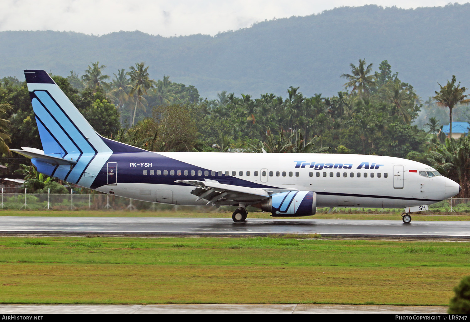 Aircraft Photo of PK-YSH | Boeing 737-3L9 | Trigana Air | AirHistory.net #280915