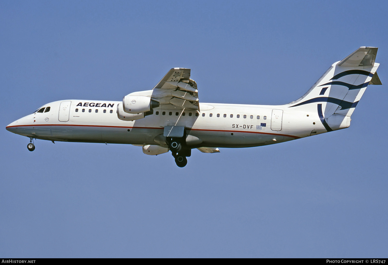 Aircraft Photo of SX-DVF | BAE Systems Avro 146-RJ100 | Aegean Airlines | AirHistory.net #280942