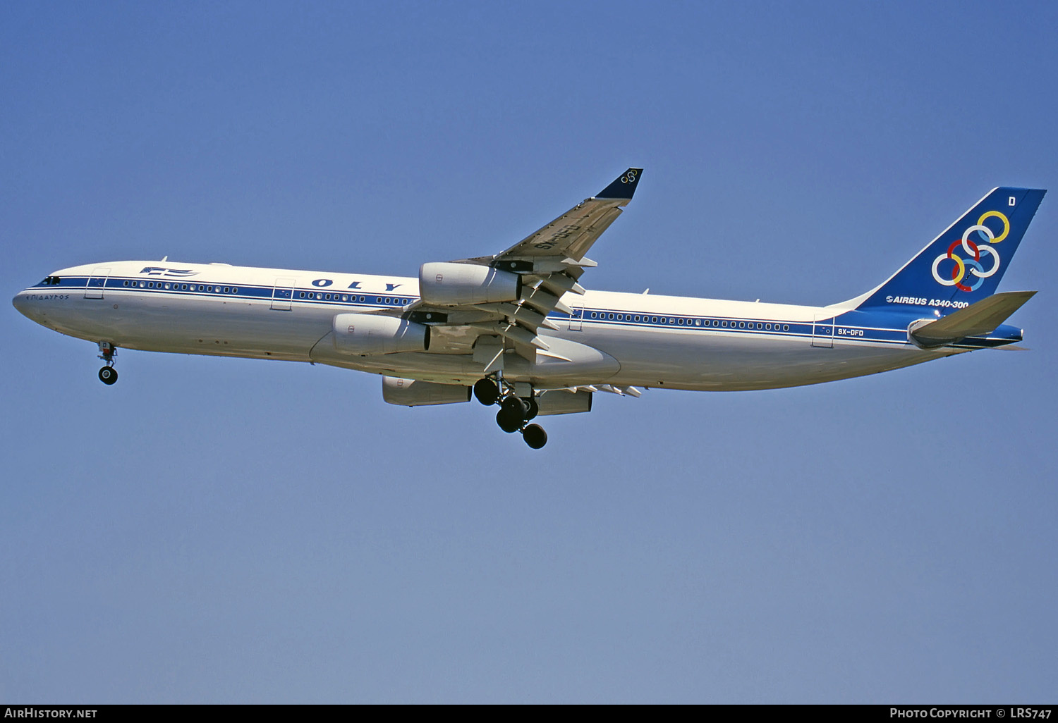 Aircraft Photo of SX-DFD | Airbus A340-313X | Olympic | AirHistory.net #280951