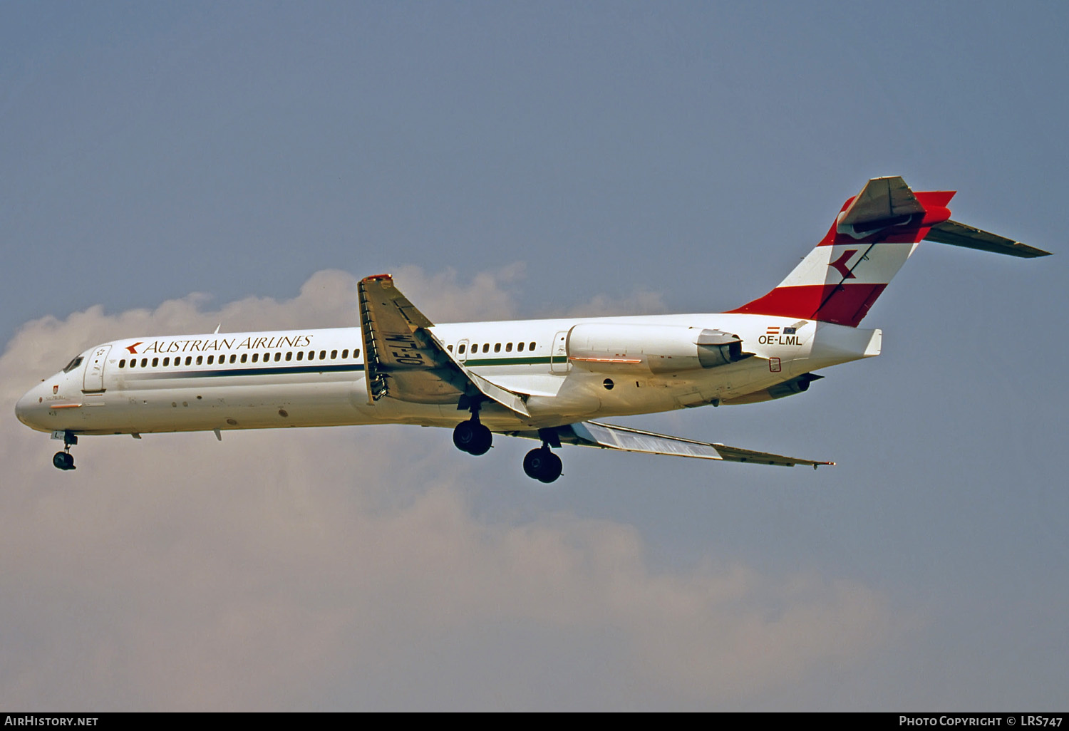 Aircraft Photo of OE-LML | McDonnell Douglas MD-87 (DC-9-87) | Austrian Airlines | AirHistory.net #280953