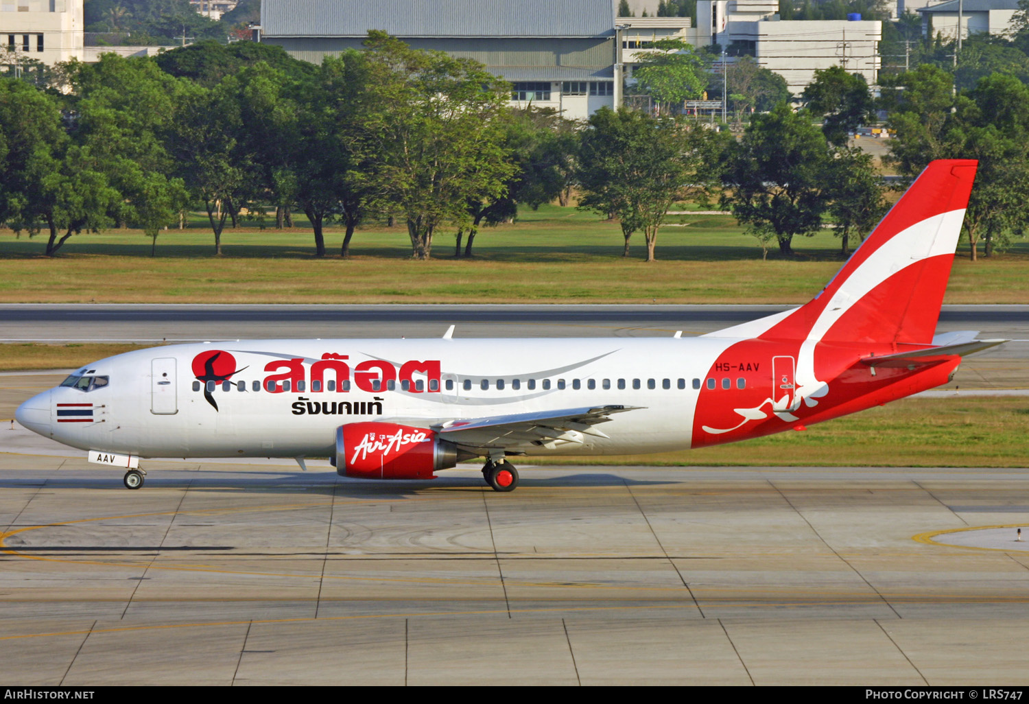 Aircraft Photo of HS-AAV | Boeing 737-3B7 | AirAsia | AirHistory.net #280960