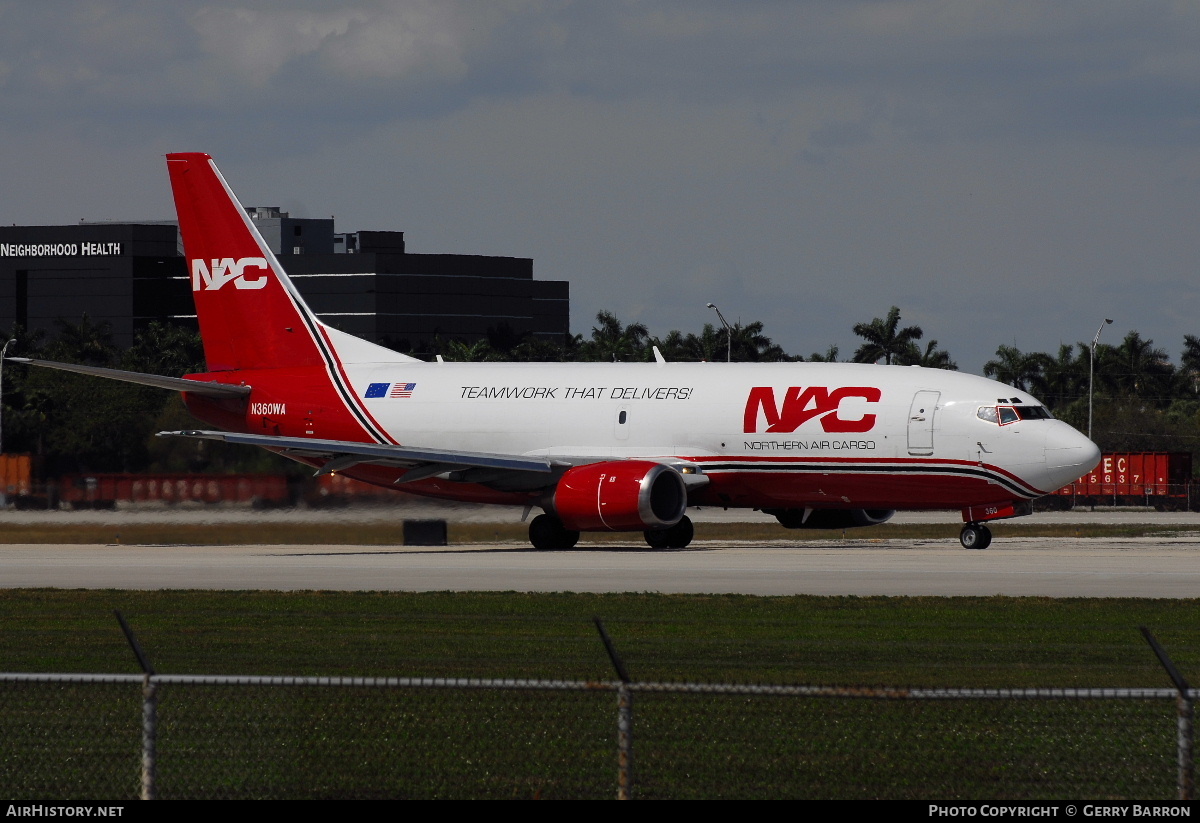 Aircraft Photo of N360WA | Boeing 737-301(SF) | Northern Air Cargo - NAC | AirHistory.net #281020
