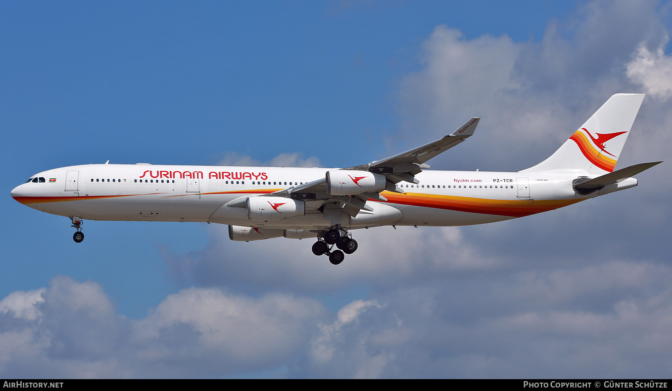 Aircraft Photo of PZ-TCR | Airbus A340-313X | Surinam Airways | AirHistory.net #281024