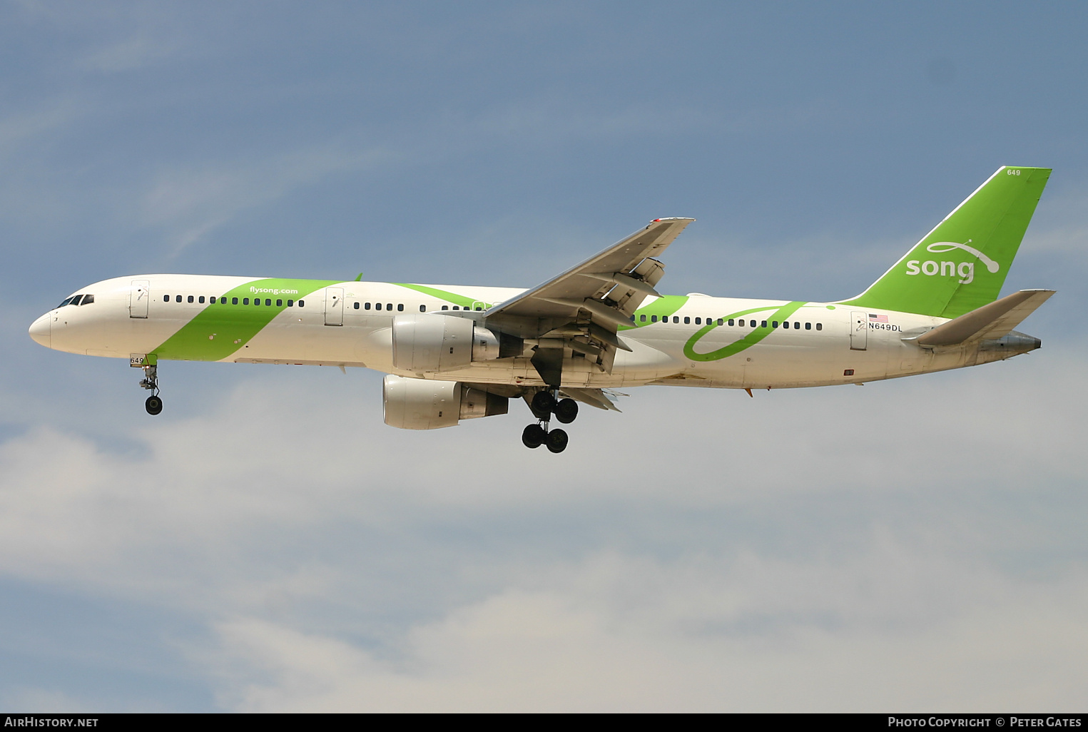 Aircraft Photo of N649DL | Boeing 757-232 | Song | AirHistory.net #281082