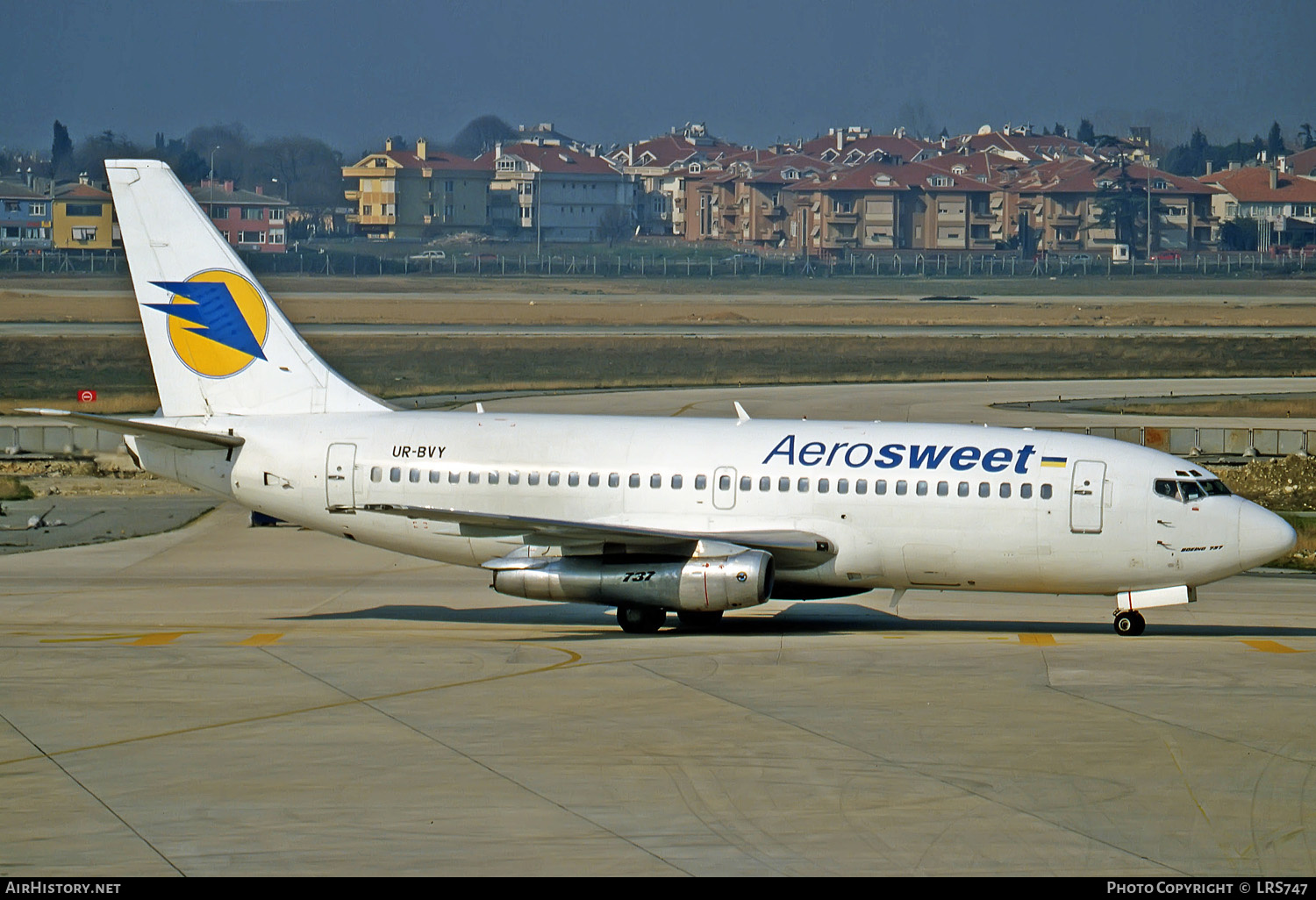 Aircraft Photo of UR-BVY | Boeing 737-2Q8/Adv | Aerosweet Airlines | AirHistory.net #281145