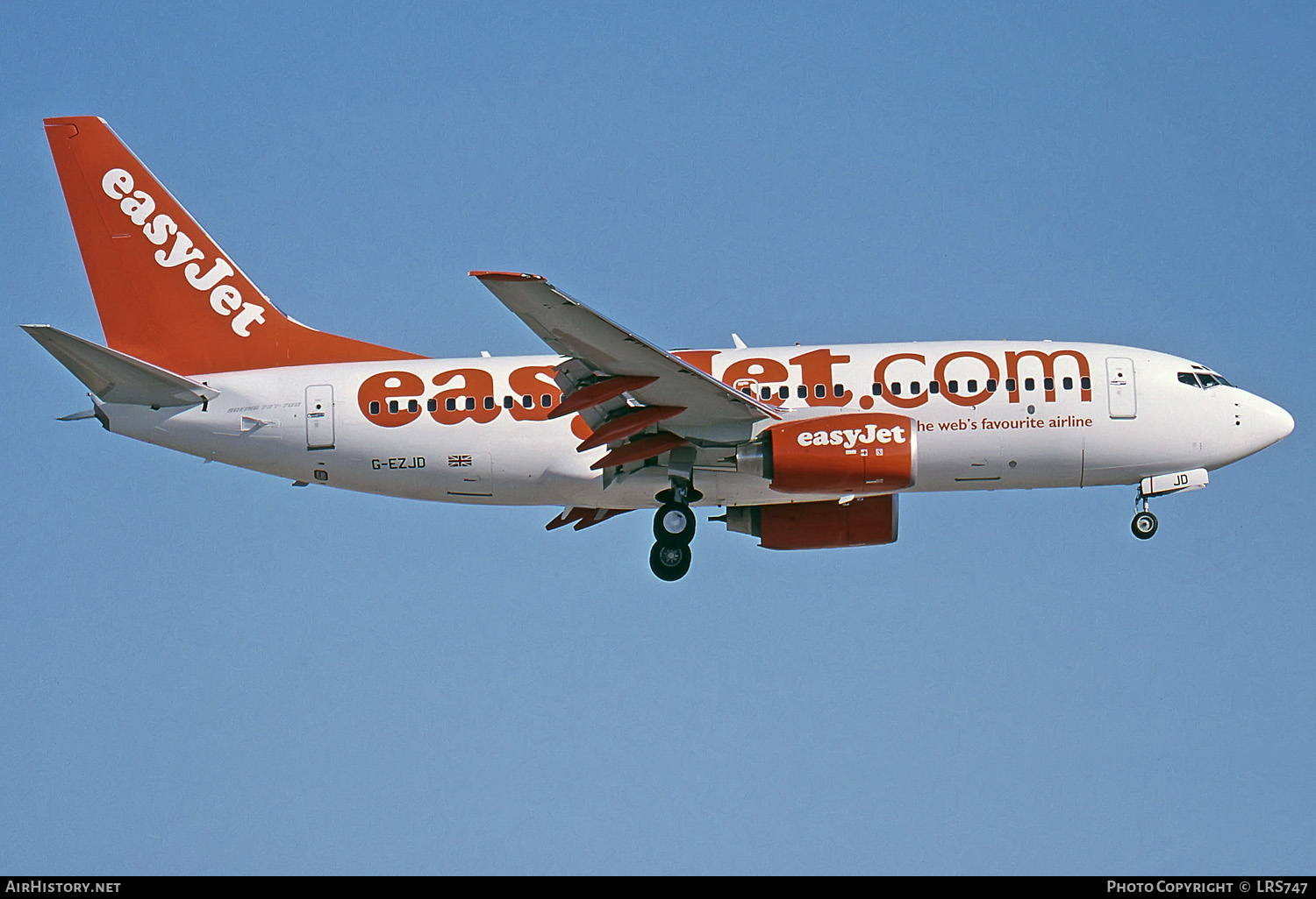 Aircraft Photo of G-EZJD | Boeing 737-73V | EasyJet | AirHistory.net #281160