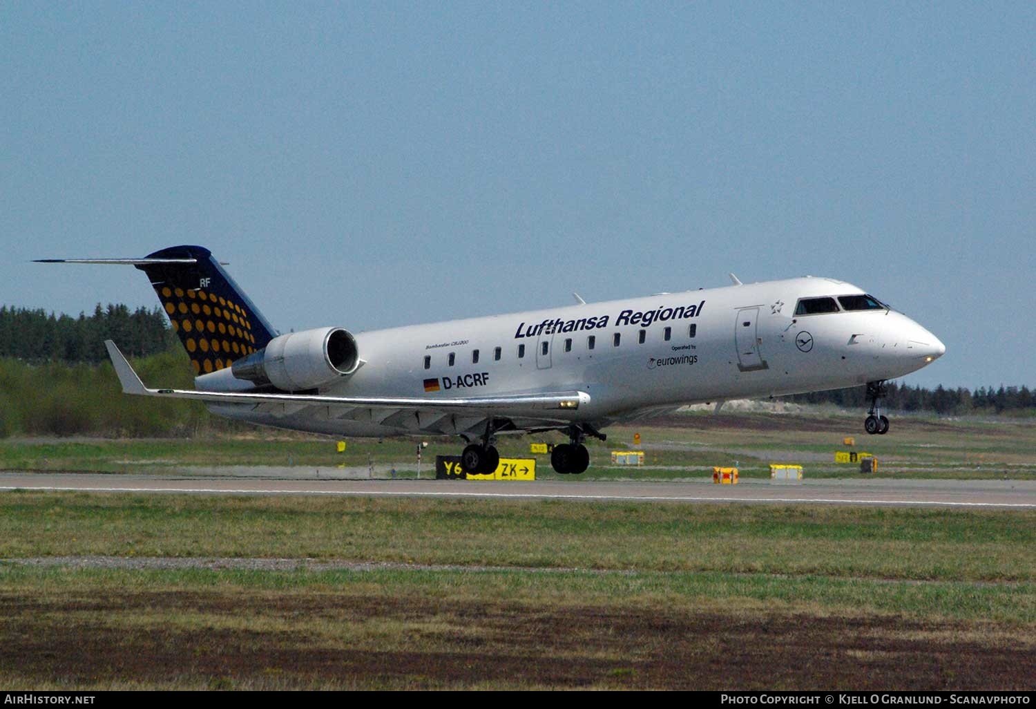 Aircraft Photo of D-ACRF | Bombardier CRJ-200ER (CL-600-2B19) | Lufthansa Regional | AirHistory.net #281199