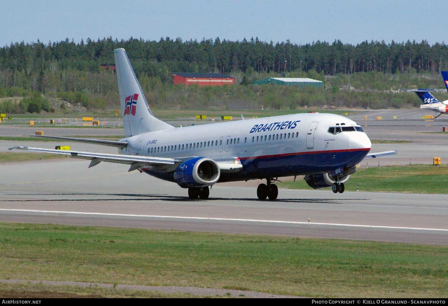 Aircraft Photo of LN-BRQ | Boeing 737-405 | Braathens | AirHistory.net #281204