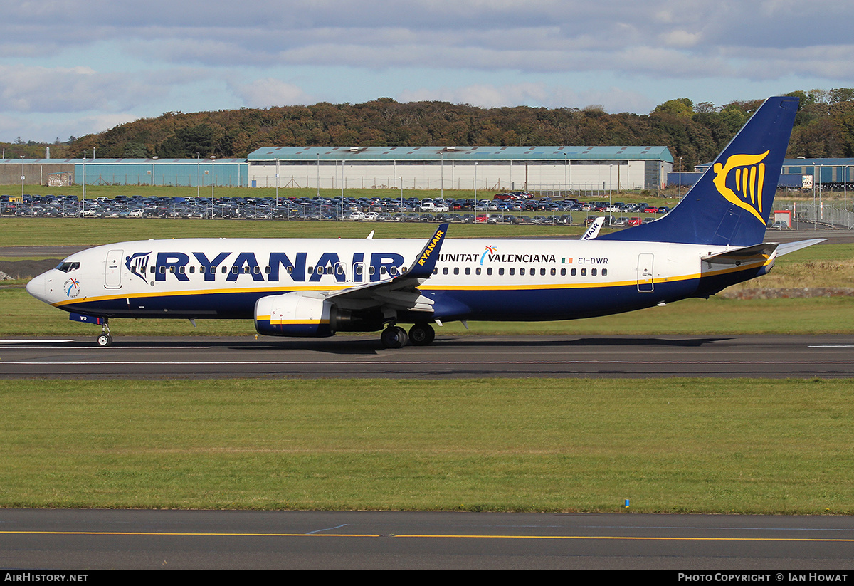 Aircraft Photo of EI-DWR | Boeing 737-8AS | Ryanair | Comunitat Valenciana | AirHistory.net #281209