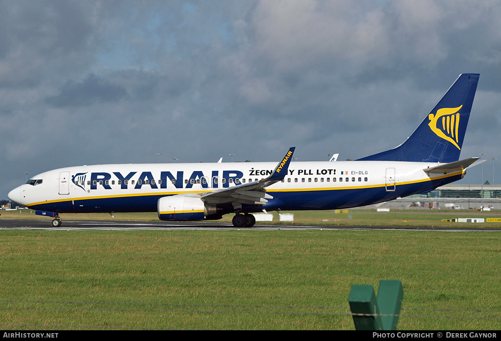 Aircraft Photo of EI-DLG | Boeing 737-8AS | Ryanair | AirHistory.net #281250