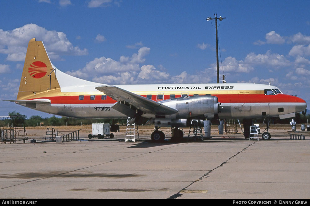 Aircraft Photo of N73166 | Convair 580 | Continental Express | AirHistory.net #281291