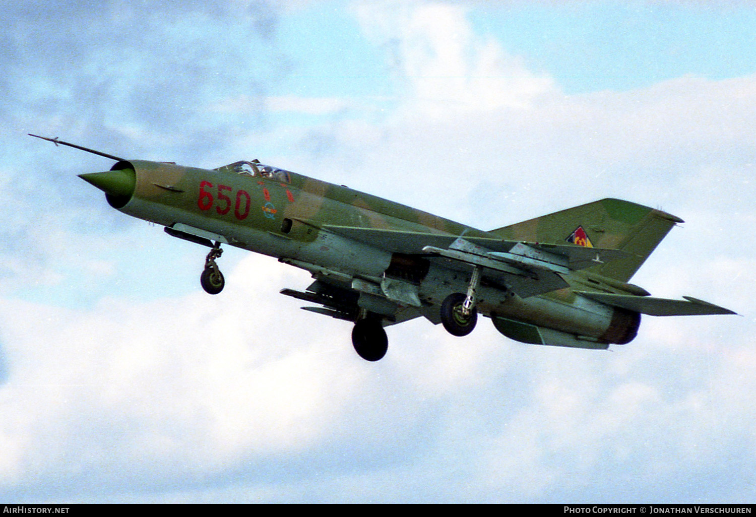 Aircraft Photo of 650 | Mikoyan-Gurevich MiG-21MF | East Germany - Air Force | AirHistory.net #281302