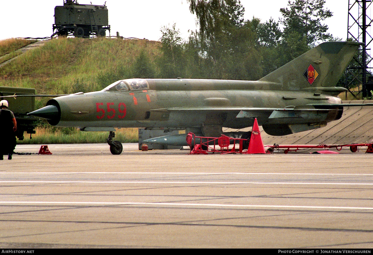 Aircraft Photo of 559 | Mikoyan-Gurevich MiG-21M | East Germany - Air Force | AirHistory.net #281308