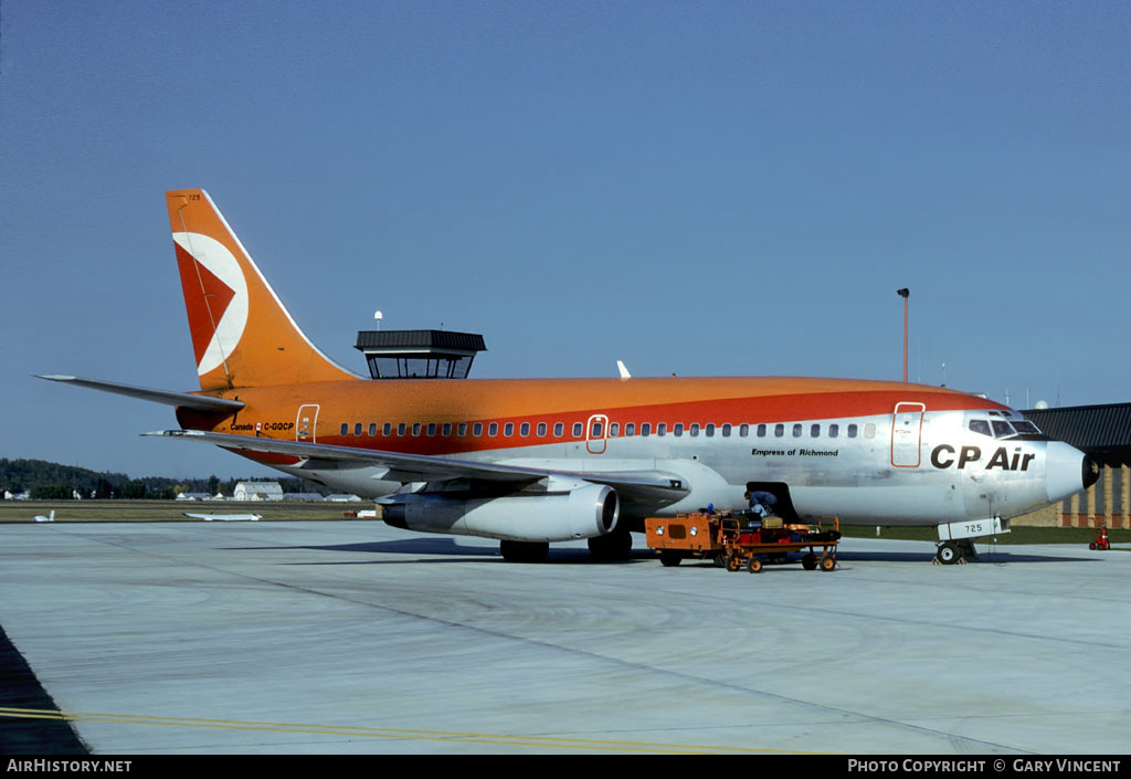 Aircraft Photo of C-GQCP | Boeing 737-217/Adv | CP Air | AirHistory.net #281321