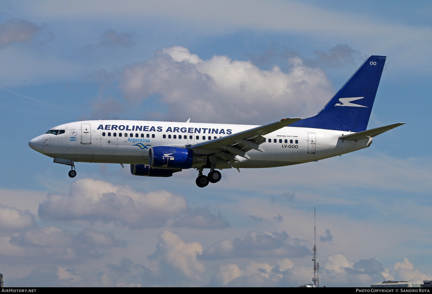 Aircraft Photo of LV-GOO | Boeing 737-7BD | Aerolíneas Argentinas | AirHistory.net #281332