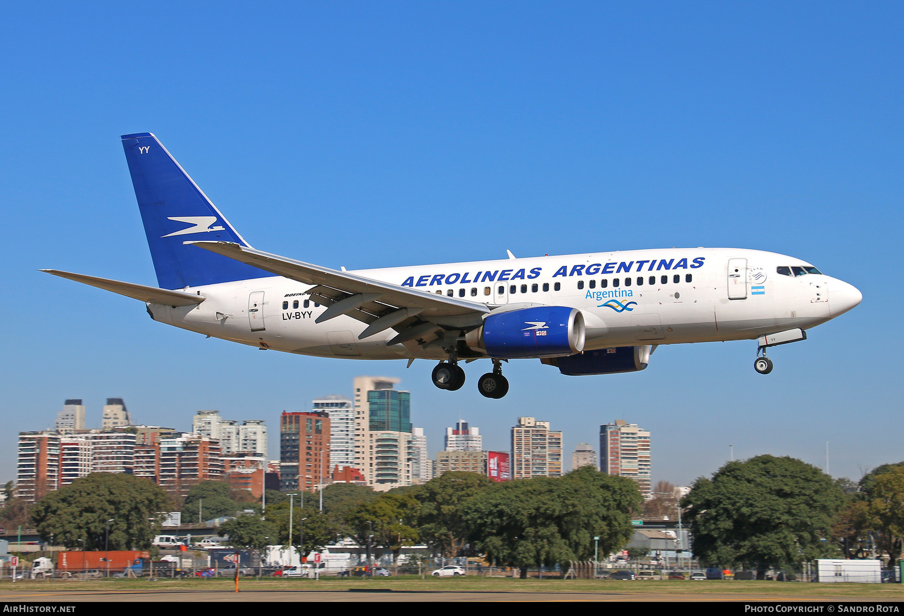 Aircraft Photo of LV-BYY | Boeing 737-7BD | Aerolíneas Argentinas | AirHistory.net #281333