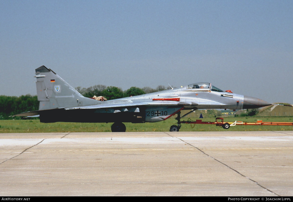 Aircraft Photo of 2910 | Mikoyan-Gurevich MiG-29G (9-12A) | Germany - Air Force | AirHistory.net #281335