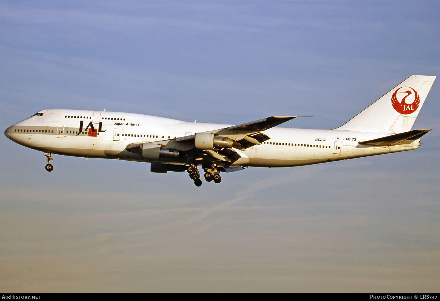 Aircraft Photo of JA8173 | Boeing 747-346 | Japan Airlines - JAL | AirHistory.net #281415