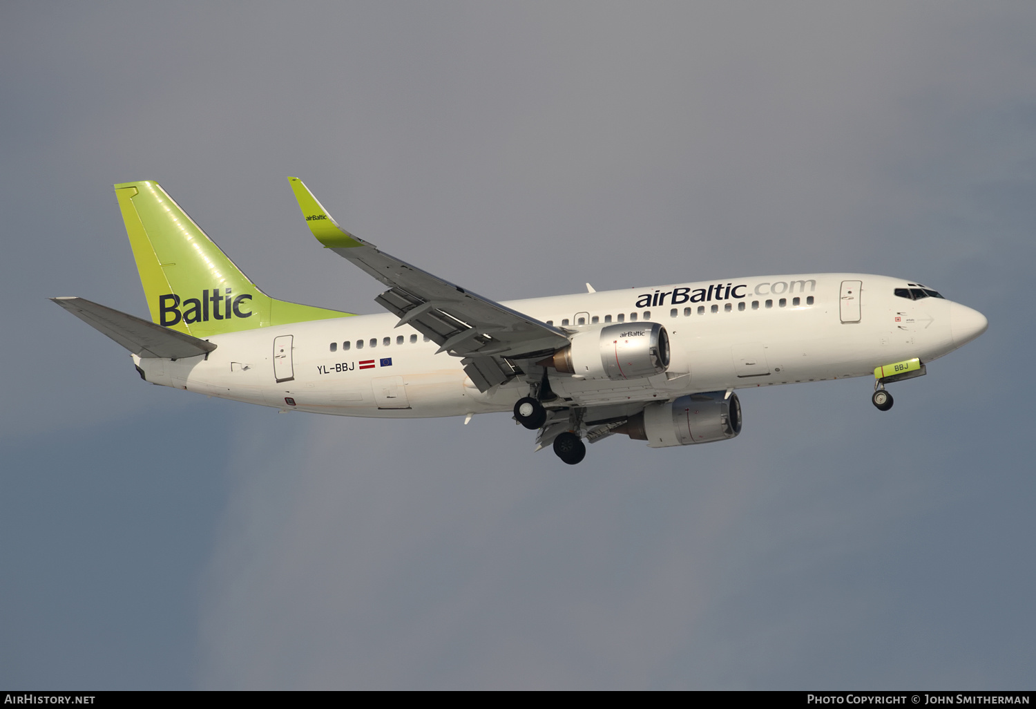 Aircraft Photo of YL-BBJ | Boeing 737-36Q | AirBaltic | AirHistory.net #281432