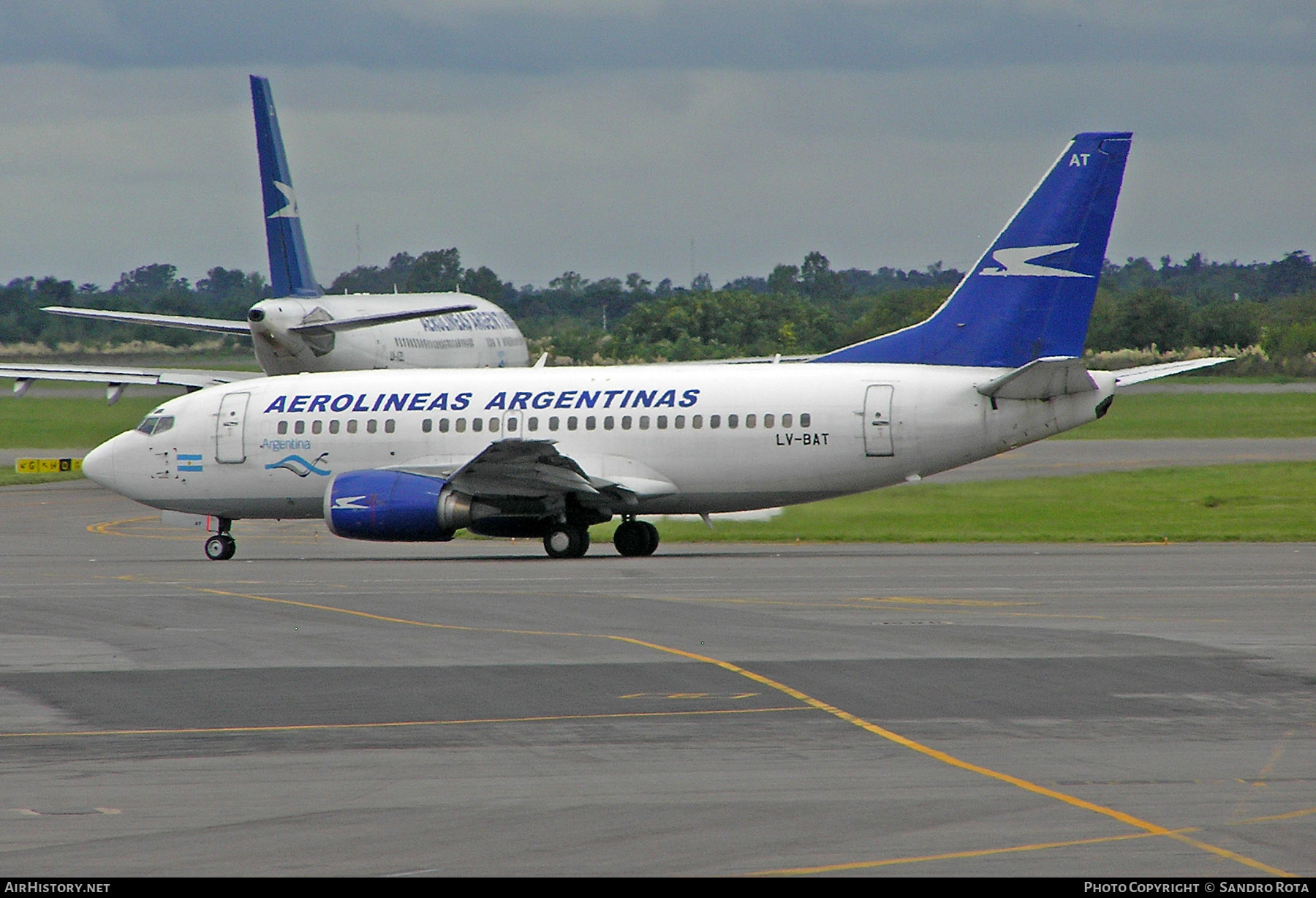 Aircraft Photo of LV-BAT | Boeing 737-5H6 | Aerolíneas Argentinas | AirHistory.net #281439